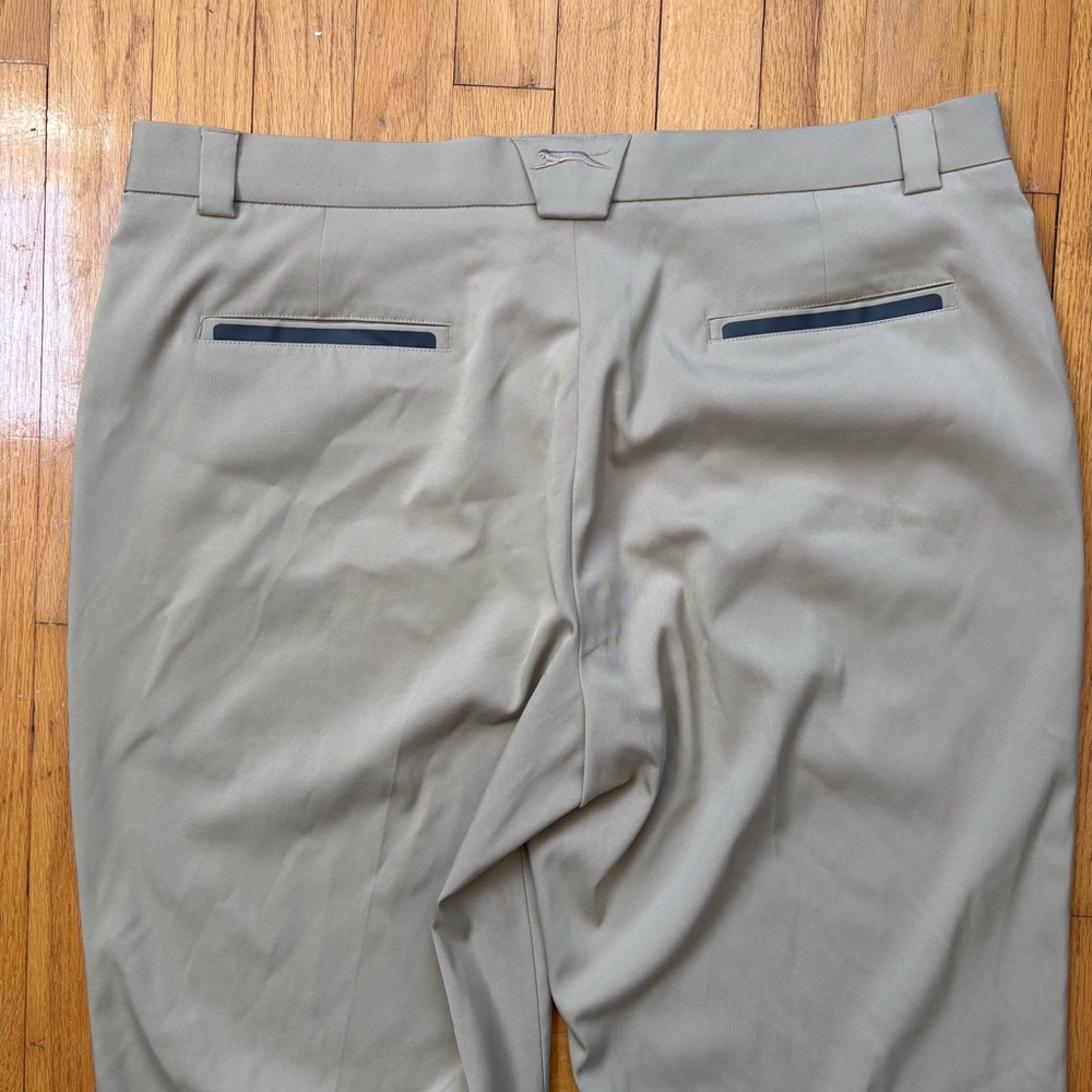 Slazenger Men’s Golf Trousers Pants Size 38x32 Tan Beige